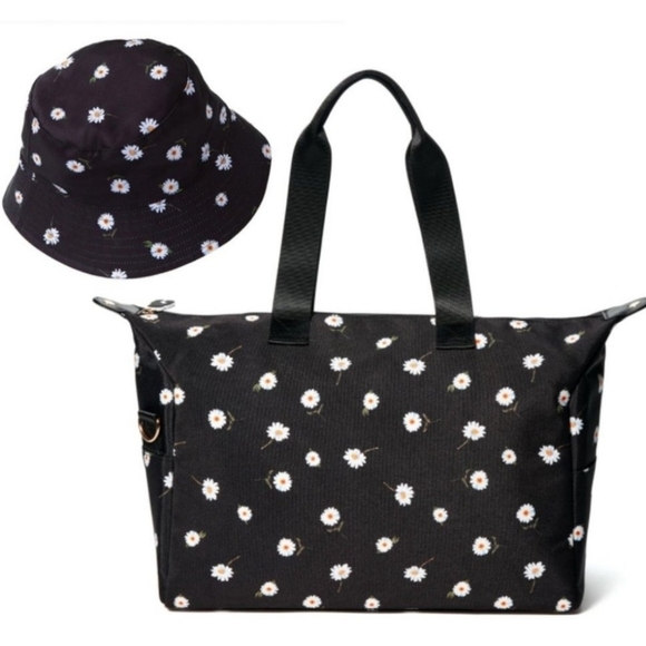 ⭐️40% Off⭐️ Alice + Olivia Black Daisy Print Duffle Bag - Picture 4 of 10